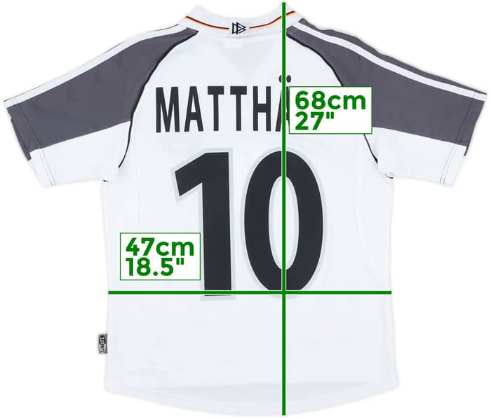 2000-02 Germany Home Shirt Matthaus #10 - 7/10 - (Y)