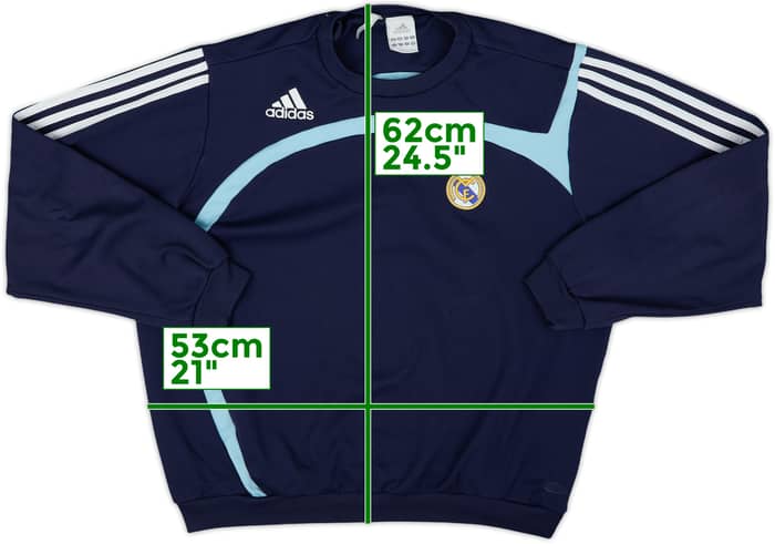 2007-08 Real Madrid adidas Sweat Top - 5/10 - (M/L)