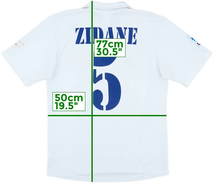 2001 Real Madrid Home Shirt Zidane #5 - 9/10 - (S)