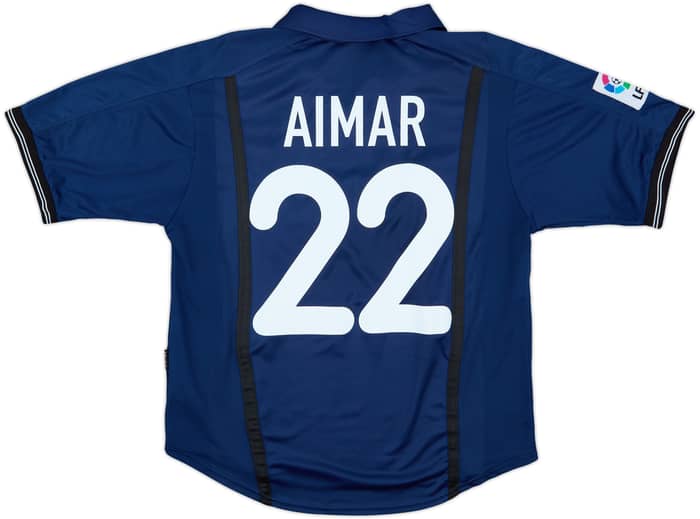 2000-01 Valencia Away Shirt Aimar #22 - 9/10 - (L)