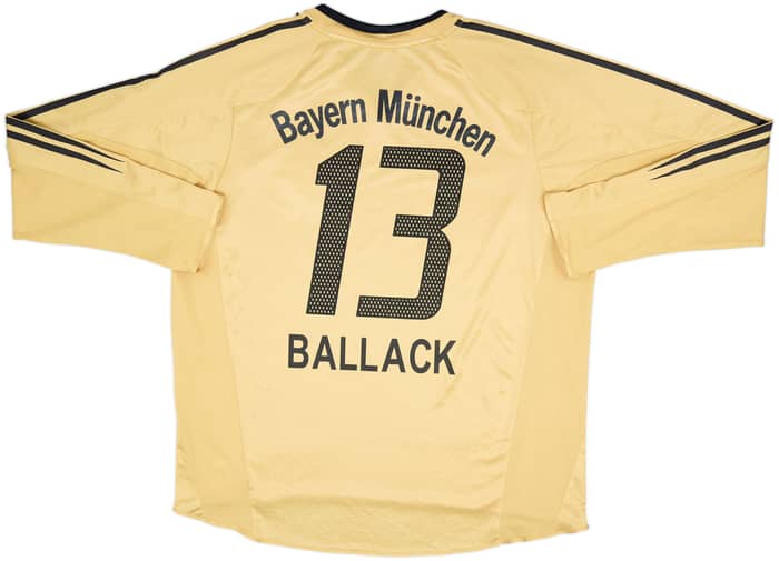 2004-05 Bayern Munich Away L/S Shirt Ballack #13 - 7/10 - (XL)