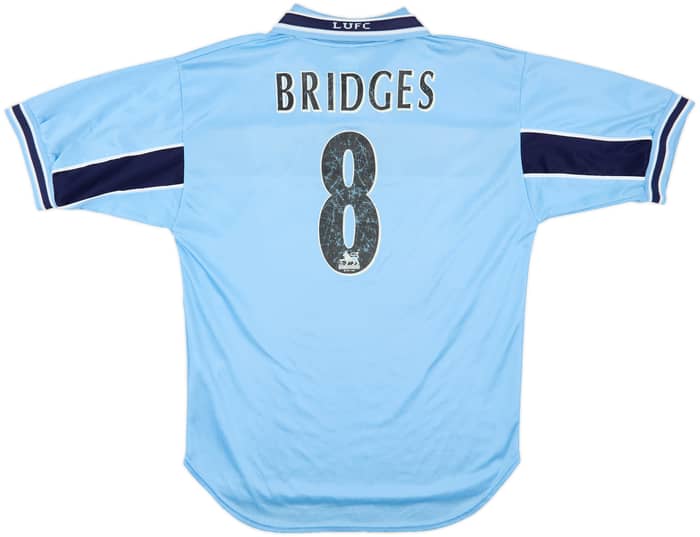 1999-00 Leeds United Away Shirt Bridges #8 - 6/10 - (M)