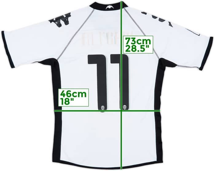 2010-11 Valencia Home Shirt #11 - 5/10 - (M)
