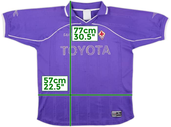 2000-01 Fiorentina Home Shirt - 5/10 - (XL)