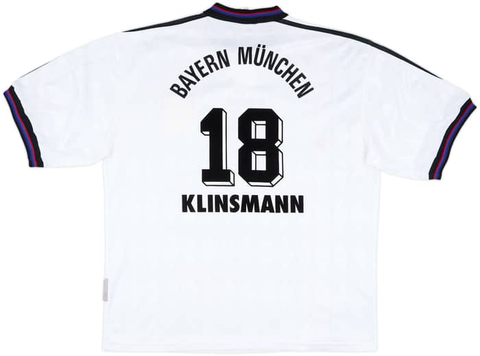 1996-98 Bayern Munich Away Shirt Klinsmann #18 - 8/10 - (XL)