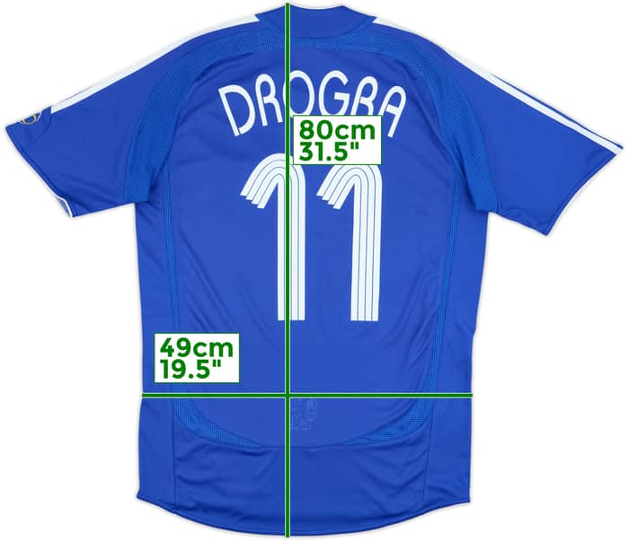 2006-08 Chelsea Home Shirt Drogba #11 - 5/10 - (S)