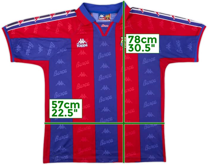 1995-97 Barcelona Home Shirt - 5/10 - (L)