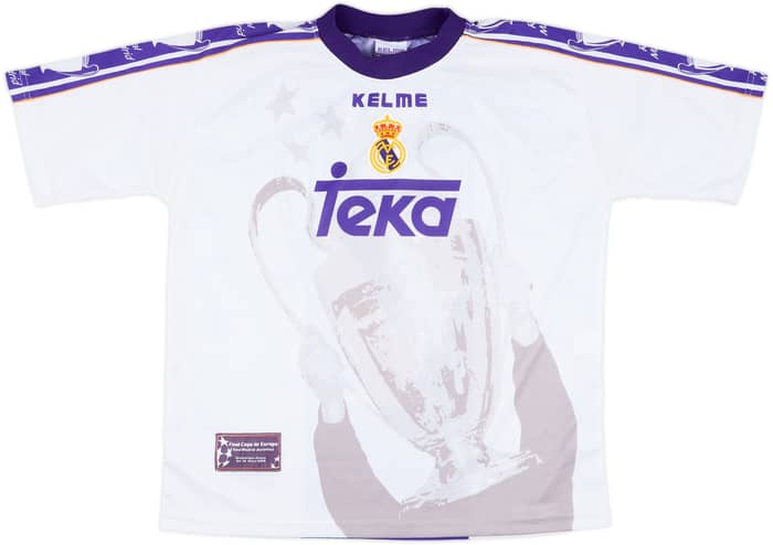 1998-00 Real Madrid Final Copa De Europa Shirt - 9/10 - (L)