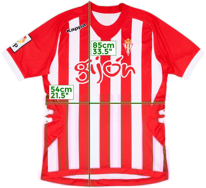 2012-13 Sporting Gijon Home Shirt - 8/10 - (XL)