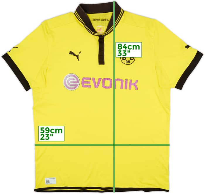 2012-13 Borussia Dortmund Home Shirt - 4/10 - (3XL)