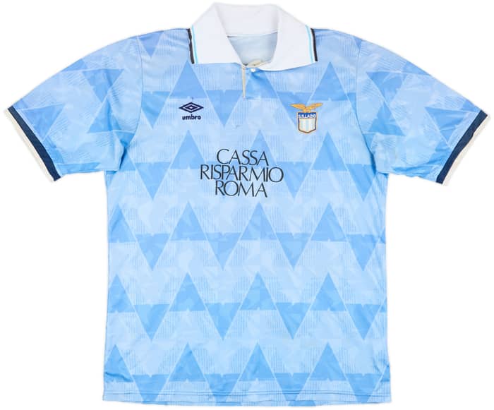 1989-91 Lazio Match Issue Home Shirt #9