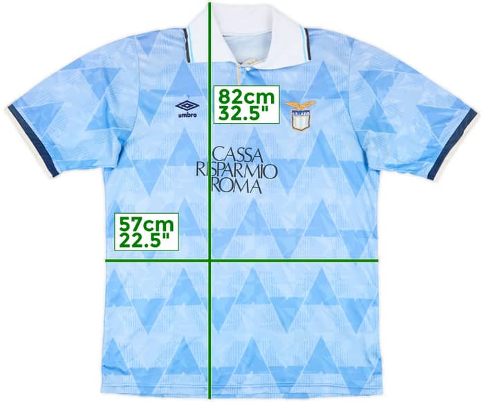 1989-91 Lazio Match Issue Home Shirt #9