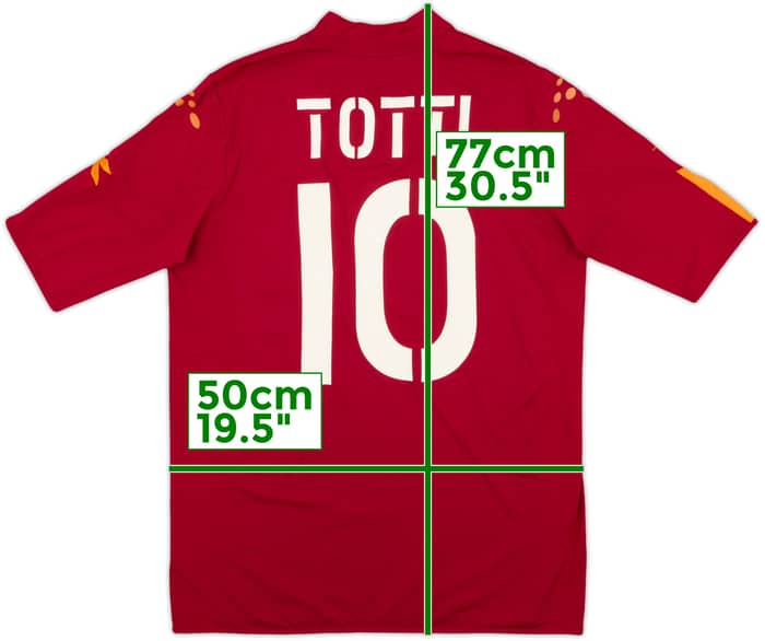 2004-05 Roma Home Shirt Totti #10 - 6/10 - (XL)