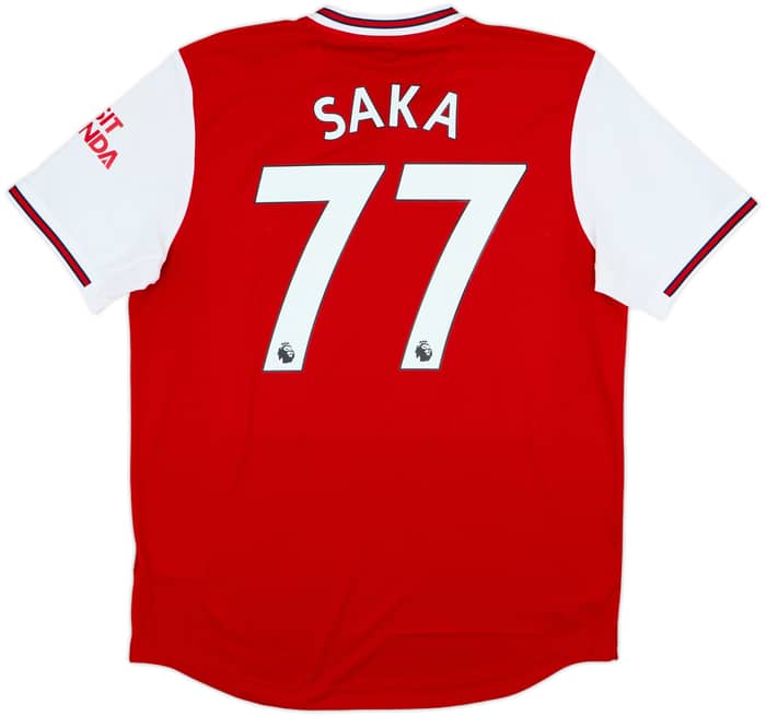 2019-20 Arsenal Authentic Home Shirt Saka #77 - 7/10 - (L)