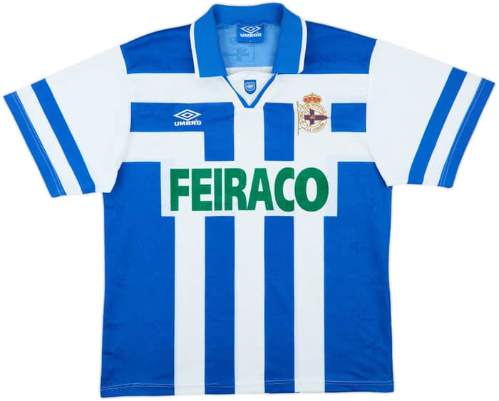 1994-97 Deportivo de La Coruna Home Shirt - 6/10 - (L)