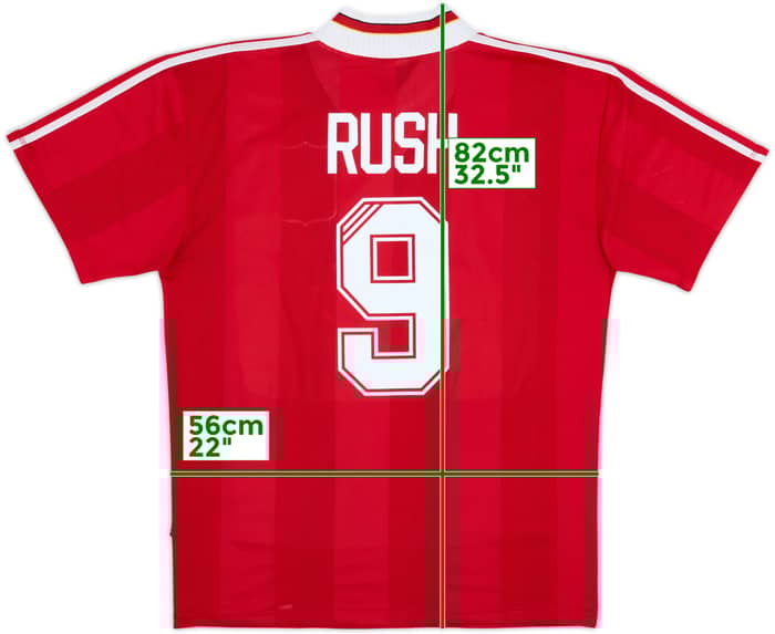 1995-96 Liverpool Home Shirt Rush #9 - 8/10 - (XL)