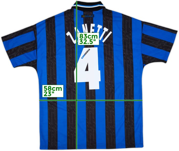 1997-98 Inter Milan Home Shirt Zanetti #4 - 8/10 - (XL)