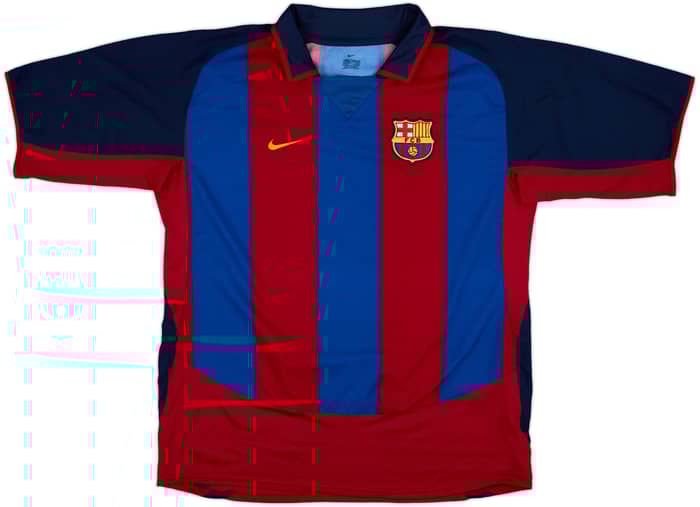 2003-04 Barcelona Home Shirt Ronaldinho #10 - 8/10 - (XL)