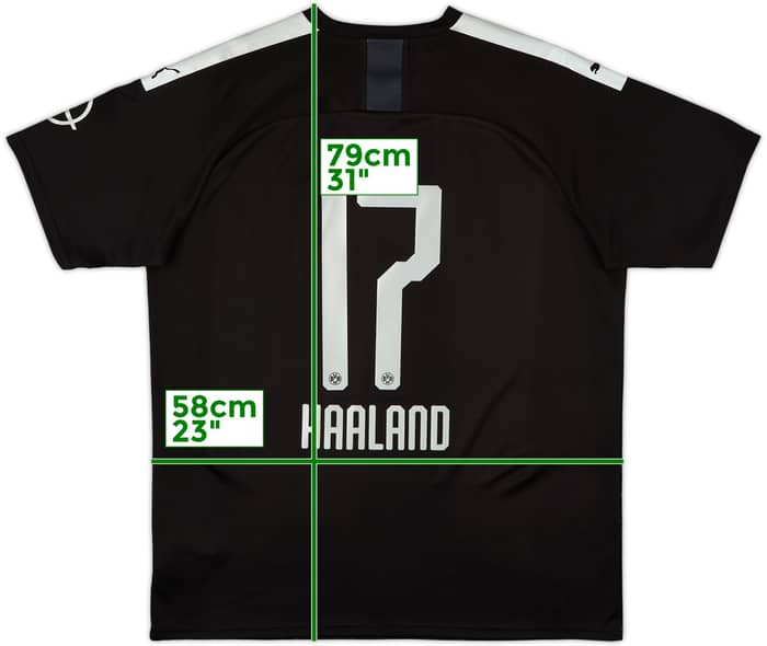 2019-20 Borussia Dortmund Away Shirt Haaland #17 - 10/10 - (XL)
