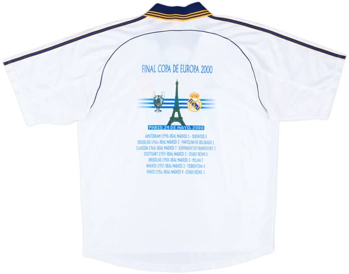1998-00 Real Madrid 'Final Copa De Europa' Home Shirt - 9/10 - (L)