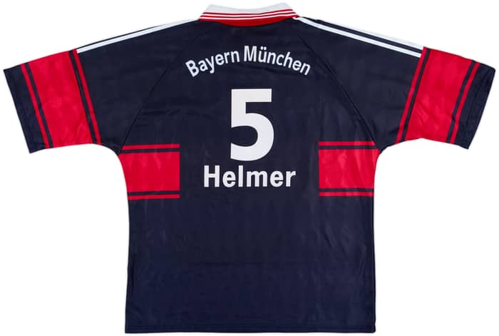 1997-99 Bayern Munich Home Shirt Helmer #5 - 8/10 - (XL)