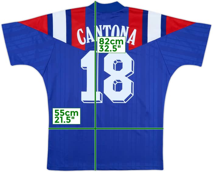 1992-94 France Home Shirt Cantona #18 - 8/10 - (L/XL)