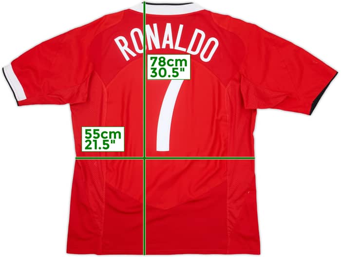 2004-06 Manchester United Home Shirt Ronaldo #7 - 7/10 - (XL)