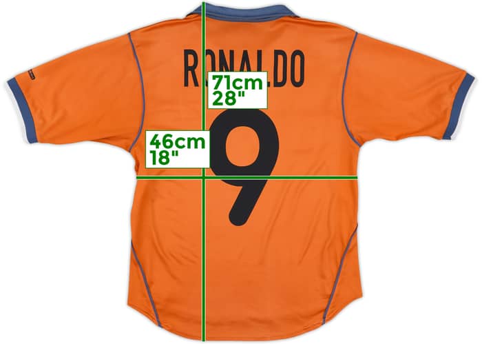 2000-01 Inter Milan Third Shirt Ronaldo #9 - 6/10 - (S)