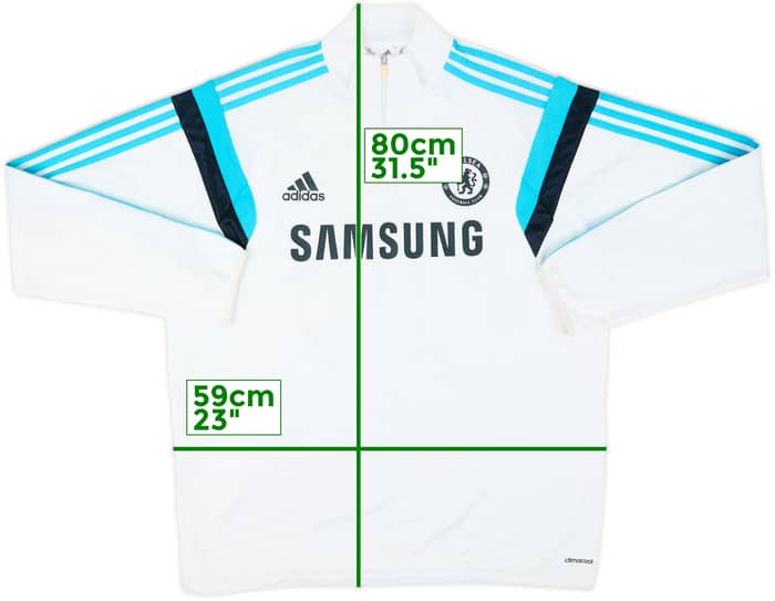 2014-15 Chelsea adidas 1/4 Zip Drill Top - 5/10 - (XL)