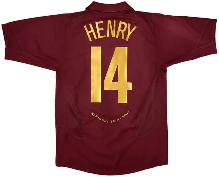 2005-06 Arsenal Home Shirt Henry #14 - 7/10 - (M)