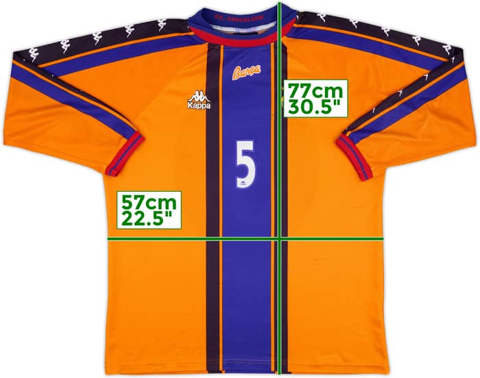1997-98 Barcelona Handball Player Issue Away L/S Shirt #5 - 5/10 - (XL)