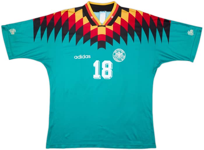 1994-96 Germany Away Shirt Klinsmann #18 - 5/10 - (XL)