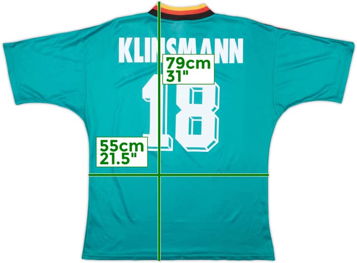 1994-96 Germany Away Shirt Klinsmann #18 - 5/10 - (XL)