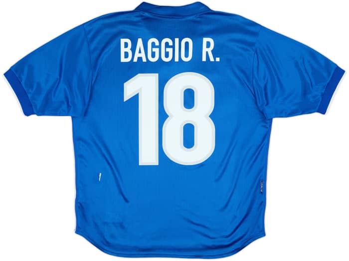 1997-98 Italy Home Shirt Baggio #18 - 6/10 - (L)