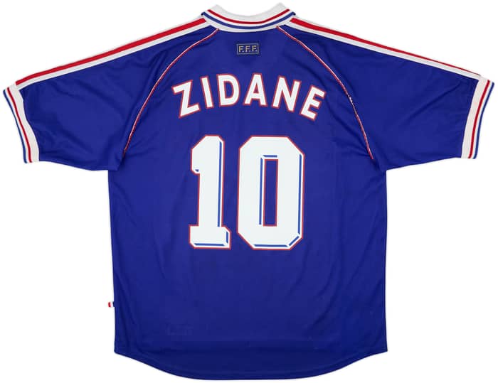 1998-00 France Home Shirt Zidane #10 - 6/10 - (XXL)