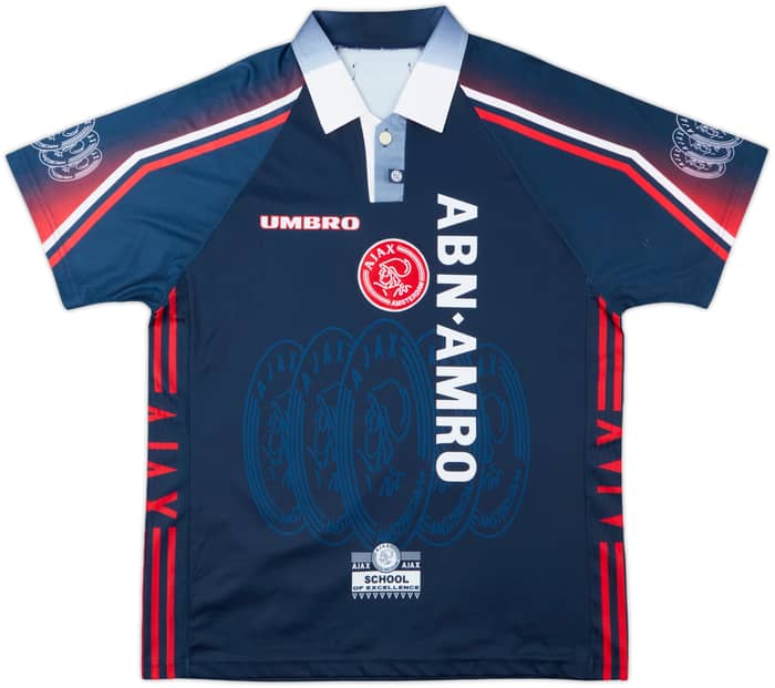 1997-98 Ajax Away Shirt F.De Boer #4 - 8/10 - (L)