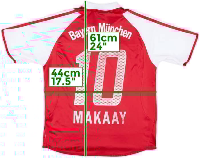 2003-04 Bayern Munich Home Shirt Makaay #10 - 6/10 - (L.Boys)