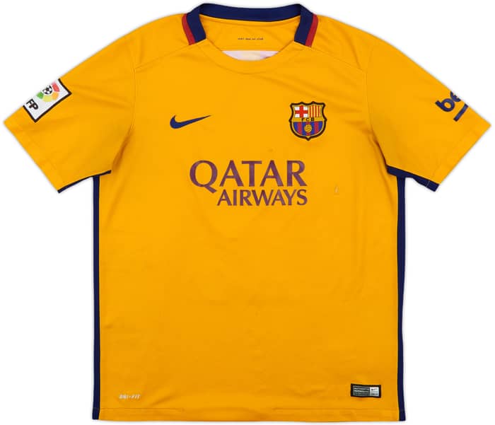 2015-16 Barcelona Away Shirt - 5/10 - (XL.Boys)