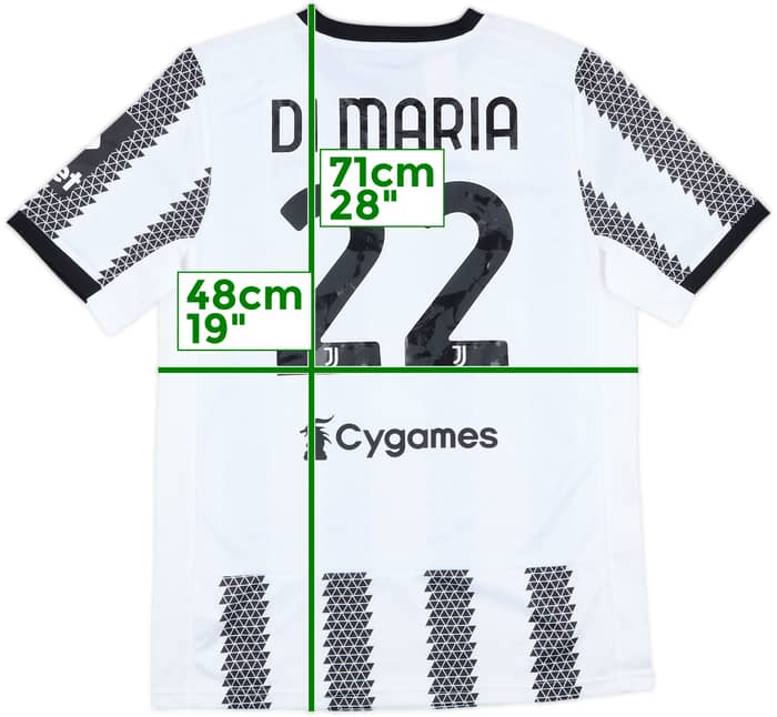 2022-23 Juventus Home Shirt Di Maria #22 - 10/10 - (XL.Boys)