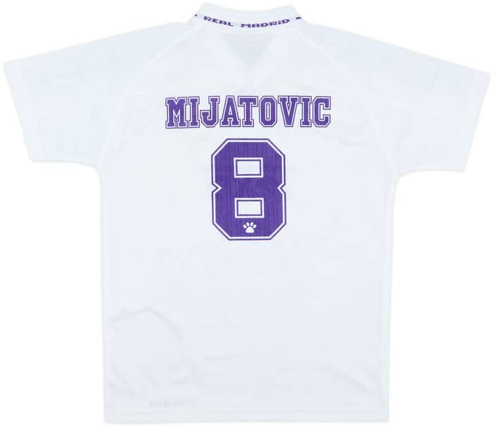 1996-97 Real Madrid Home Shirt Mijatovic #8 - 6/10 - (XL.Boys)