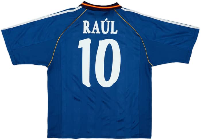 1999-00 Spain Away Shirt Raul #10 - 10/10 - (XL)