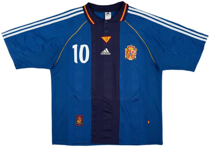 1999-00 Spain Away Shirt Raul #10 - 10/10 - (XL)