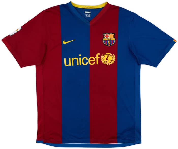 2006-07 Barcelona Home Shirt Ronaldinho #10 - 8/10 - (L)