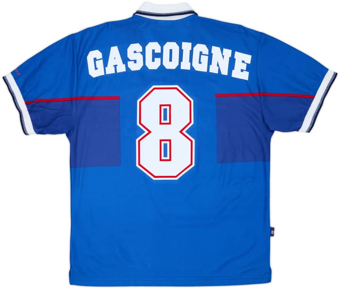 1997-99 Rangers Home Shirt Gascoigne #8 - 8/10 - (M)