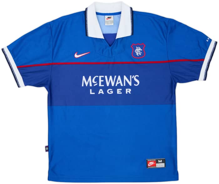 1997-99 Rangers Home Shirt Gascoigne #8 - 8/10 - (M)
