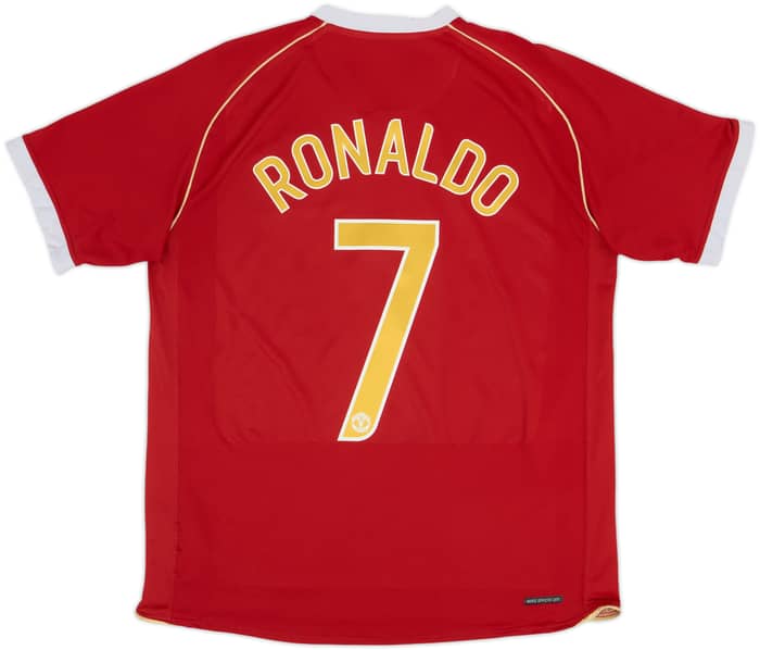 2006-07 Manchester United Home Shirt Ronaldo #7 - 7/10 - (L)