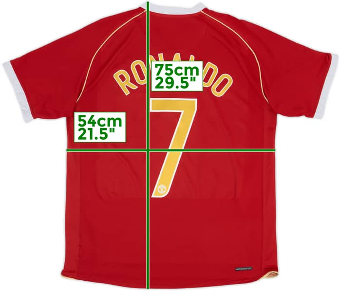 2006-07 Manchester United Home Shirt Ronaldo #7 - 7/10 - (L)