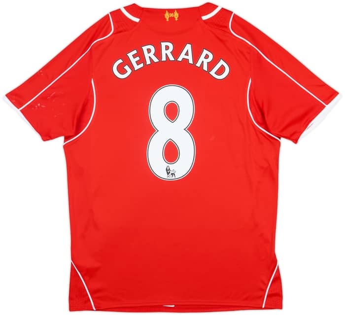 2014-15 Liverpool Home Shirt Gerrard #8 - 5/10 - (M)