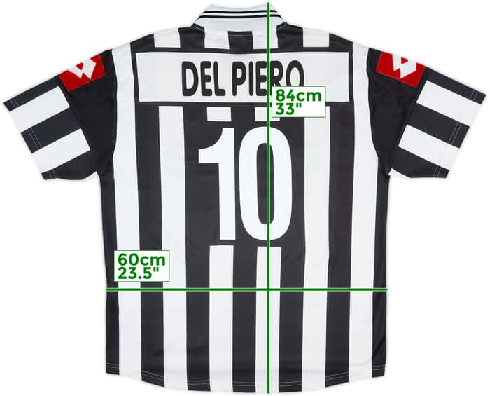 2001-02 Juventus Home Shirt Del Piero #10 - 8/10 - (XL)