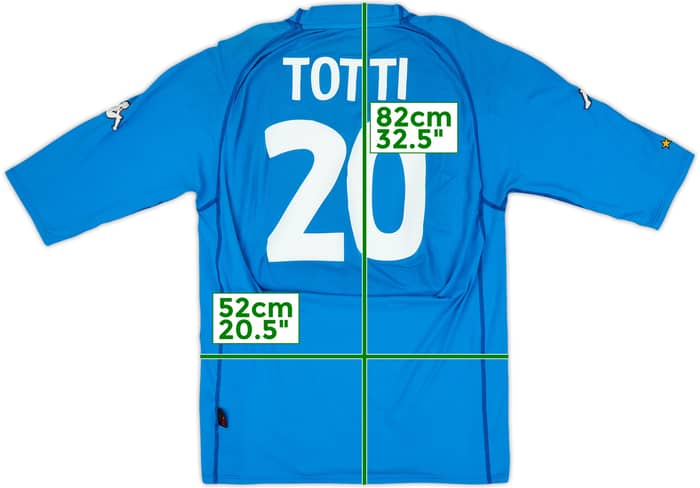 2000-01 Italy Home Shirt Totti #20 - 7/10 - (XXL)